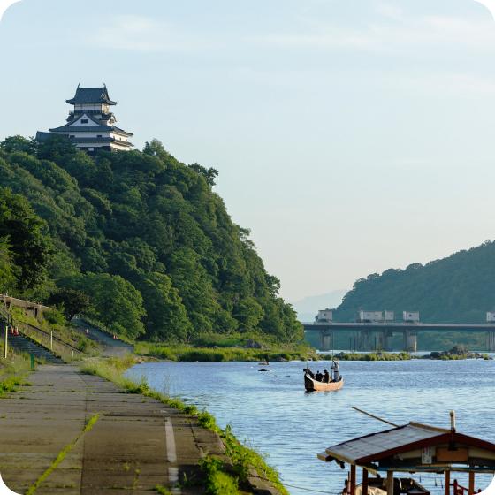 犬山城 木曽川